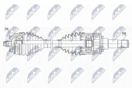 DRIVESHAFT NTY NPW-BM-169