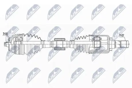 DRIVESHAFT NTY NPW-BM-170