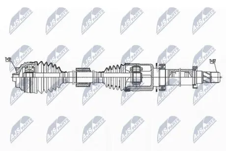DRIVESHAFT NTY NPW-BM-171