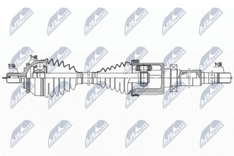 DRIVESHAFT NTY NPW-VV-142