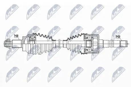 DRIVESHAFT NTY NPW-AR-016