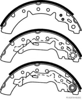 Гальмівні колодки, к-кт. HERTH+BUSS / JAKOPARTS J3502070