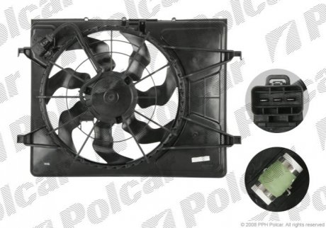 Вентилятор з корпусом / кронштейном Polcar 411423W3 (фото 1)