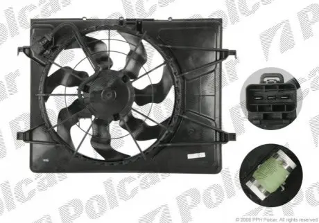 Вентилятор с корпусом / кронштейном Polcar 411423W3