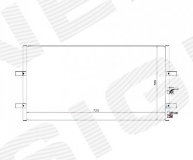 Радіатор кондиціонера Signeda RC94915