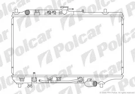 Фото радиатор охлаждения Polcar 450408-5 Радиатор охлаждения Polcar 450408-5