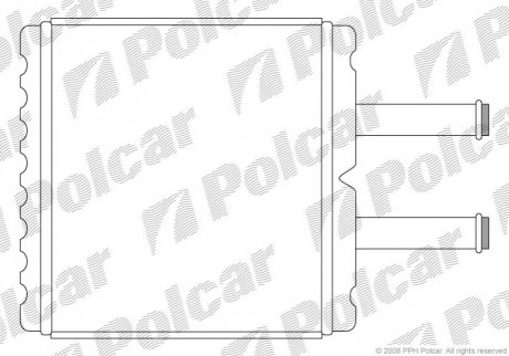 Радіатор обігріву Polcar 4105N8A1 (фото 1)