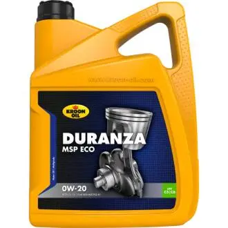 Олива моторна DURANZA MSP ECO 0W-20 5л KROON OIL 37126 (фото 1)