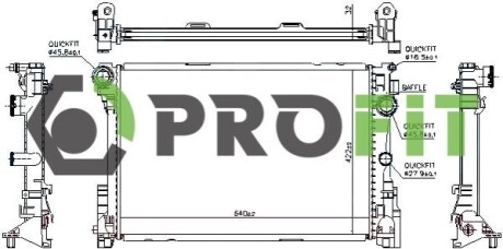 Радіатор охолоджування PROFIT 1740-0315