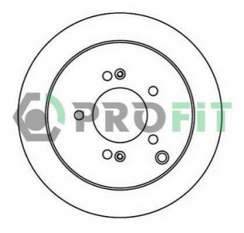 Диск гальмівний PROFIT 5010-1493