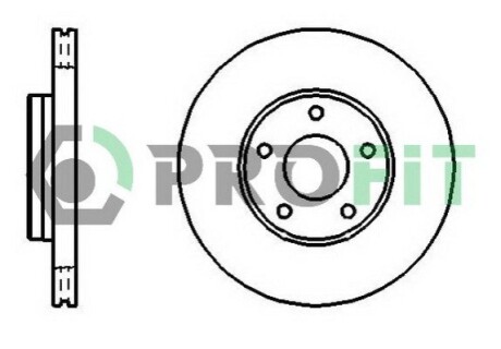 Диск гальмівний PROFIT 5010-1222