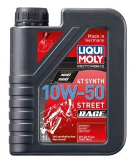 LM 1л RACING SYNTH 4T 10W-50 масло мотор. 4-такт. синт. для мотоциклів LIQUI MOLY 1502