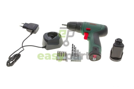 Шуруповерт акумуляторний EasyDrill 1200 (12V) з комплектом біт та свердел BOSCH 0 603 9D3 007