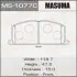 Фото 1 - колодка тормозная MASUMA MS1077 Колодка тормозная MASUMA MS1077 (фото 1)