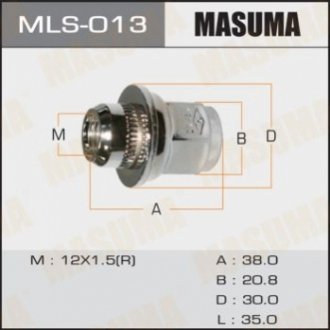 Гайка колеса MASUMA MLS013
