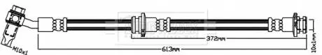 Гальмiвний шланг FRONT RH BORG & BECK BBH8422