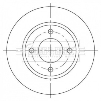 Гальмiвнi диски BORG & BECK BBD5376