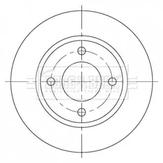 Фото гальмiвнi диски BORG & BECK BBD5376 Гальмiвнi диски BORG & BECK BBD5376