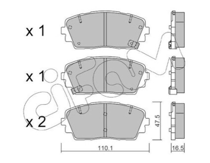 KIA Тормозные колодки передн.Picanto 11- CIFAM 822-941-0