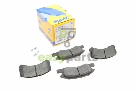 Колодки гальмівні (передні) Daihatsu Cuore 1.0 03-/Mitsubishi Mirage 1.0/1.2 12- Metelli 22-0605-0