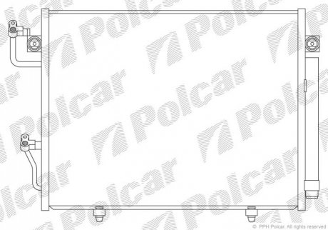 Радиатор кондиционера Polcar 5274K81K (фото 1)