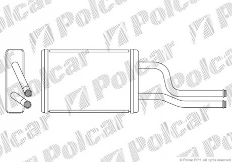 Радиатор обогрева Polcar 8166N8-1 (фото 1)