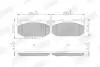 Гальмівні колодки передні SUBARU IMPREZA/ NISSAN SILVIA, FAIRLADY Z, SKYLINE Jurid 572252J (фото 2)