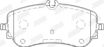 Тормозные колодки задние VW AMAROK, CRAFTER / MAN TGE Jurid 573832J (фото 1)