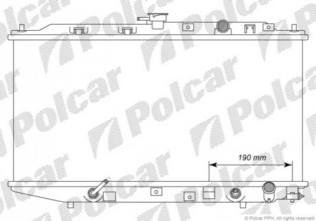 Радиатор охлаждения Polcar 380508-1