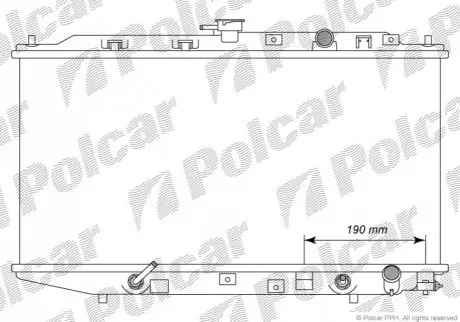 Радіатор охолодження Polcar 380508-1