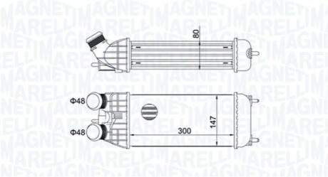 Интеркулер MAGNETI MARELLI 351319204470