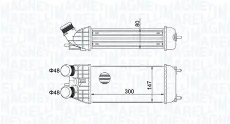 Интеркулер MAGNETI MARELLI 351319204470