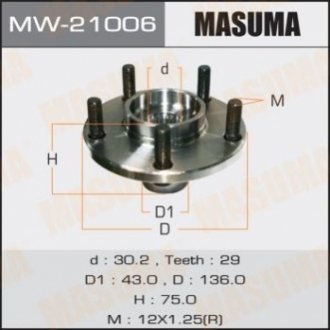 Маточина колеса MASUMA MW21006 (фото 1)