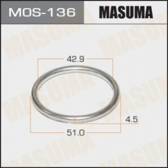 Кольцо глушителя (43x51.5x4.5) MASUMA MOS136