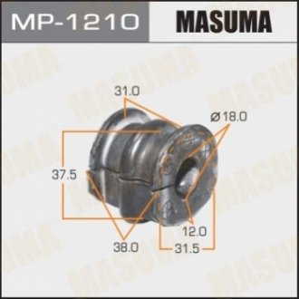 Втулка стабілізатора переднього Nissan Micra (10-13) (Кратно 2 шт) MASUMA MP1210 (фото 1)