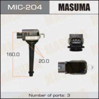 Котушка запалювання Nissan Micra, Qashqai, Note 1.6, X-Trail 2.0 (-14) MASUMA MIC204 (фото 1)
