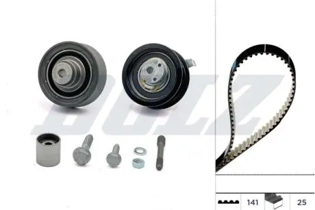 К-кт. ГРМ (рем.+3шт.ролик+кріплення) AUDI A3 1,9TDI VW 1,9TDI/SDI SEAT SKODA Octavia, Fabia DOLZ SKD108