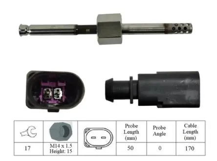 Датчик температуры выхлопных газов LUCAS LGS6017