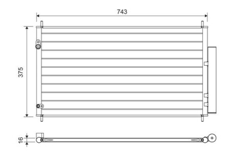 Радиатор кондиционера Valeo 822606