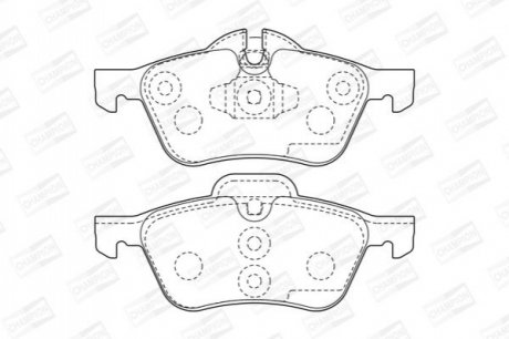 Тормозные колодки передние MINI MINI Cooper, One, S, D CHAMPION 571992CH