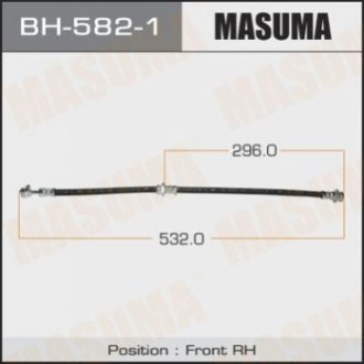 Шланг гальмівний MASUMA BH5821