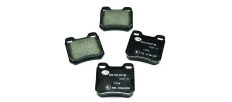 Колодки тормозные дисковые комплект; задн. HELLA 8DB355007381