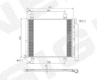 Радіатор кондиціонера Signeda RC940254