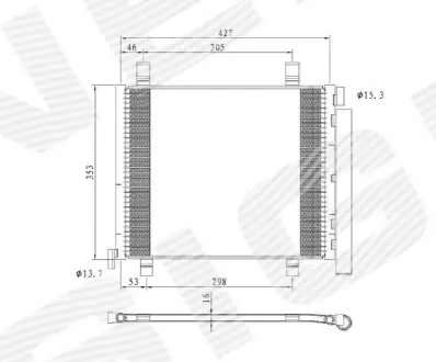 Радіатор кондиціонера Signeda RC940254
