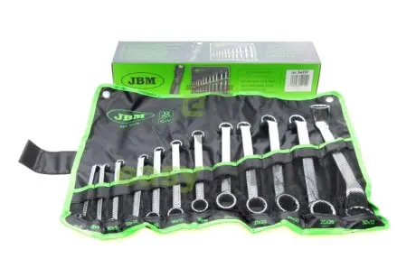 Набір ключів колінчастих 6x7-30х32 мм 12 од. JBM 54119