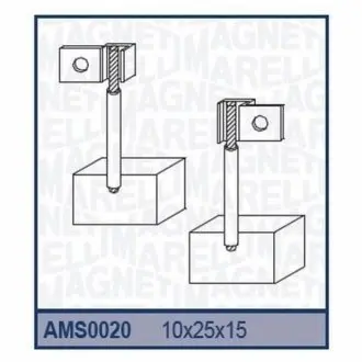 Ремкомплект (щітки) стартера FORD D CARGO IVECO MERCEDES KAMYON/TRUCK VOLVO D/KAMYON/ TRUCK [940113190020] MAGNETI MARELLI AMS0020