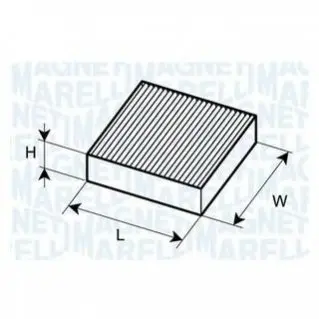 TOYOTA фільтр повітр.салону Land Cruiser,Previa,Prius,YarisSubaru MAGNETI MARELLI 350203061900