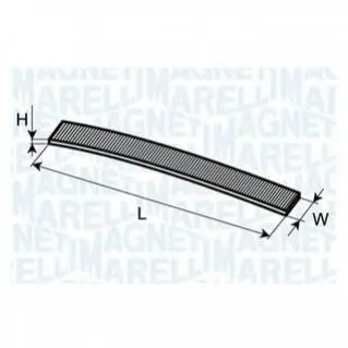 BMW фільтр повітр. салону 1-serie (E87) 04-, 3-serie(E90) 05- MAGNETI MARELLI 350203062080