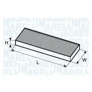 HYUNDAI фільтр салону Accent 99-,Getz 02- MAGNETI MARELLI 350203062630
