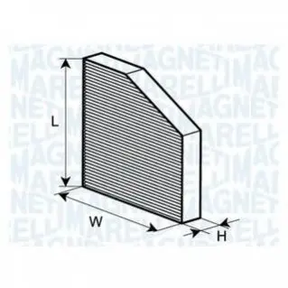 Фільтр салону AUDI A4 (10/07-), Q5 MAGNETI MARELLI 350203062200